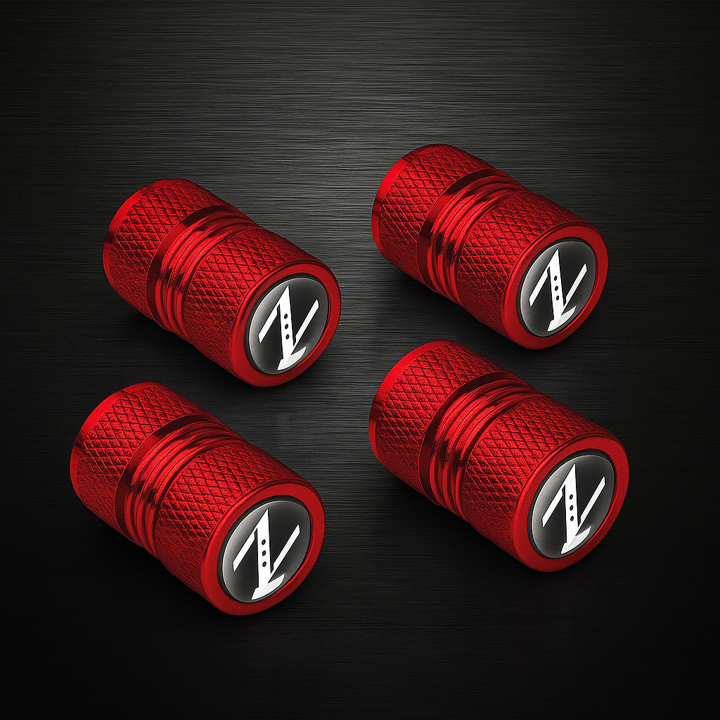 Nissan 350Z Alloy Valve Dust Caps – Z Logo Design (Set of 4)